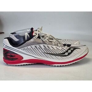 Saucony Kilkenny XC 5 Mens Cleats Size 12 White Red Field Running Athletic Shoes